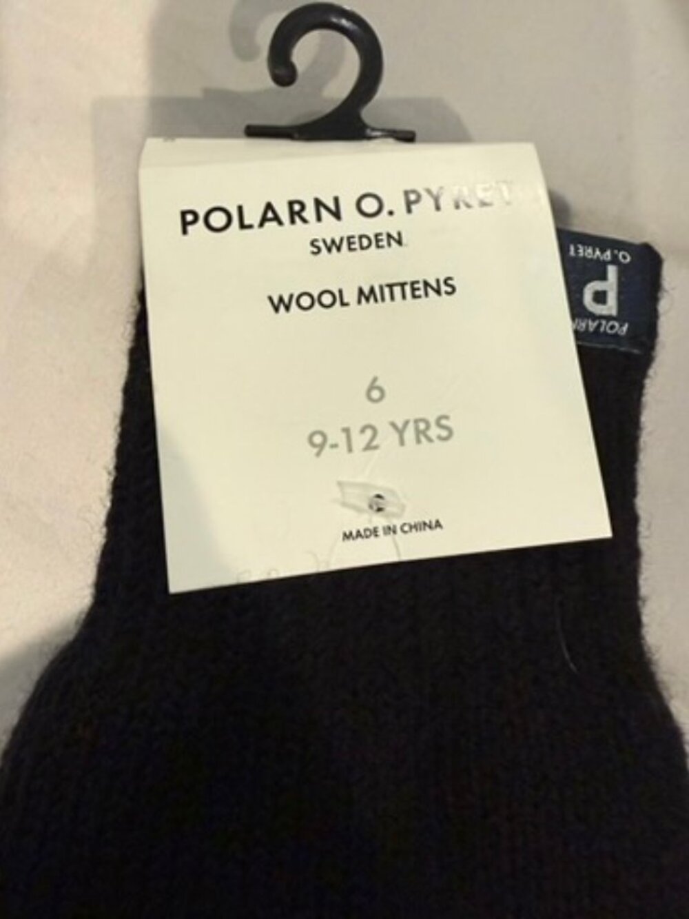 NWT Polarn O. Pyret Wool Mittens, Sz 9-12 Years